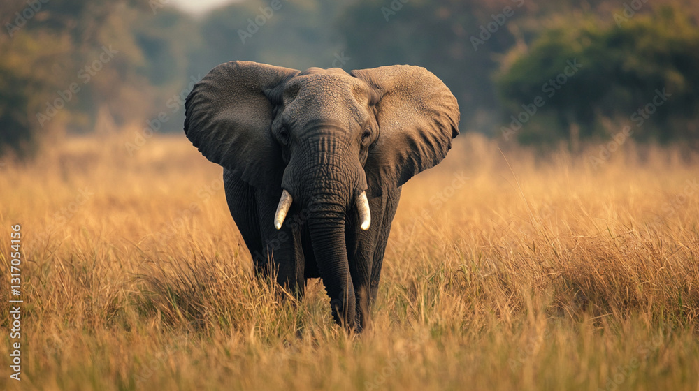 Fototapeta premium Supporting wildlife conservation helps protect endangered animals.