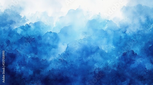 Abstract watercolor background. Brush strokes and paint spots on the surface of the paper