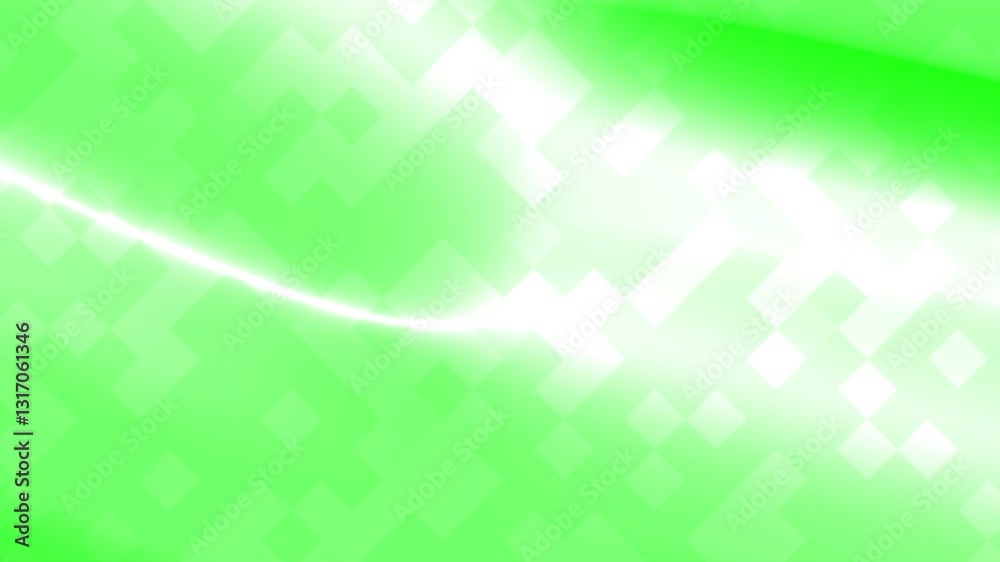 Green white gradient with geometri square overlay, , great for minimalist digital projects or serene web designs.
