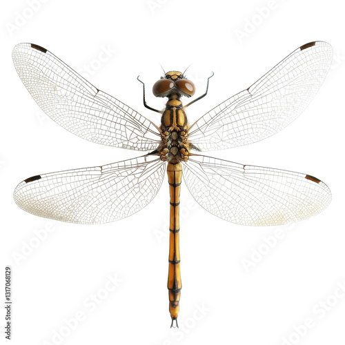 Dragonfly isolated on transparent background. photo