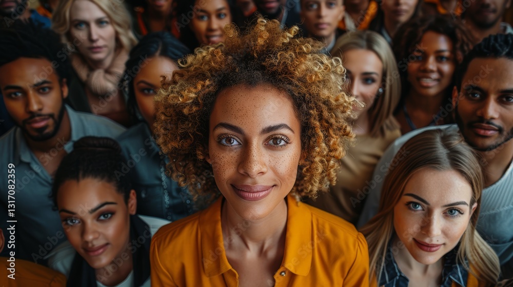 Diverse Group of Multiracial Business People of Different Ages Looking at Camera Diverse Group of Multiracial Business People of Different Ages Looking at Camera