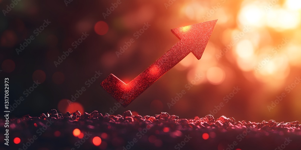 custom made wallpaper toronto digital red arrow 