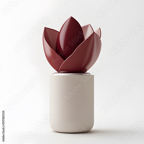 Colorful flowers in pots and vases, including red and pink roses, tulips, and lotus, surrounded by leaves, butterflies, and nature-inspired design elements for spring and summer decoration