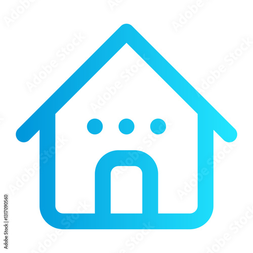 Icon Home With Style Gradient