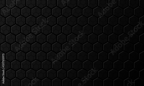 black hexagon bacground pattern 