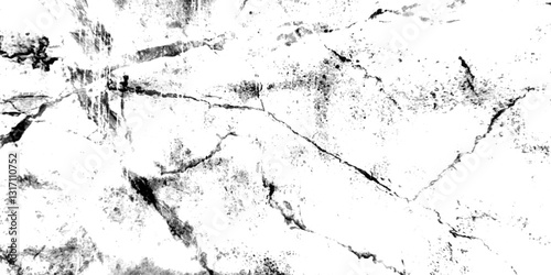 White and black paint overly distressed grunge crack and scratch dirty wall texture. old paper background. pattern of ink line, splashes wall background. black, white scratch transparent background.