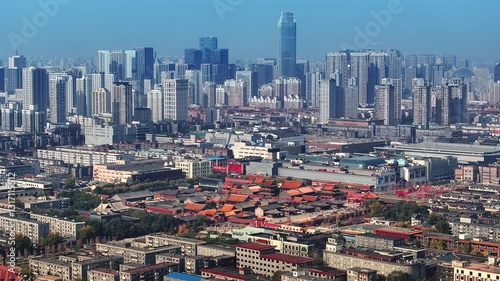 Exploring Panoramic Views of Shenyang Imperial Palace and Its Modern Surroundings