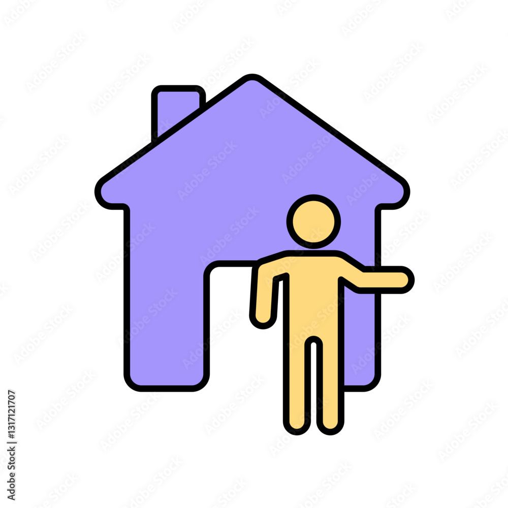 Icon a landlord, isolated against a clean background. Icon a landlord, isolated against a clean background.