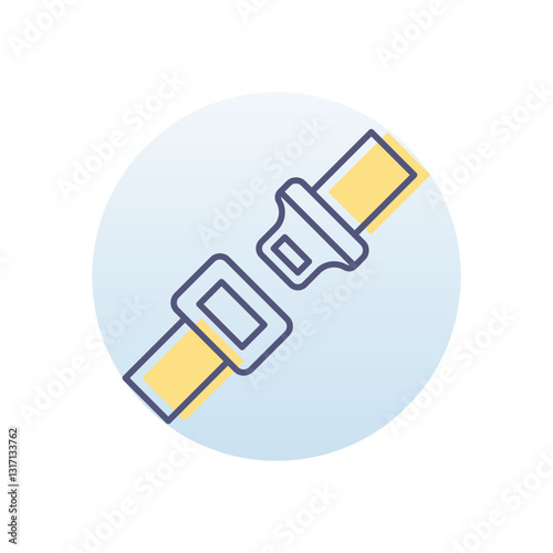 Seat Belt Vector icon