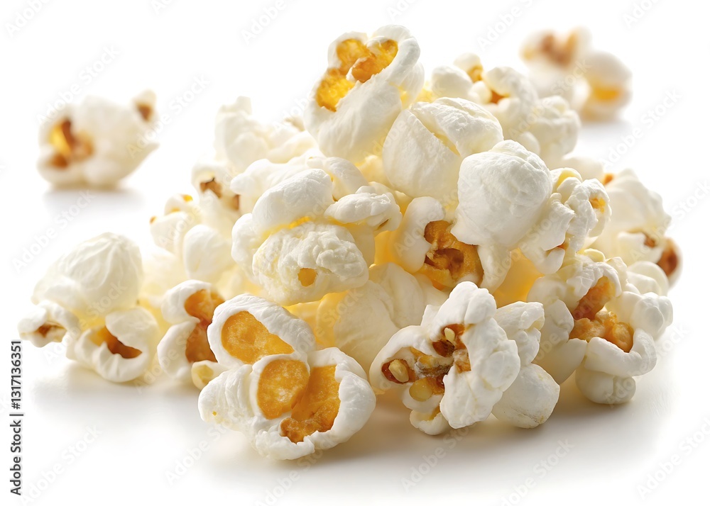 popcorn isolated on white background popcorn isolated on white background