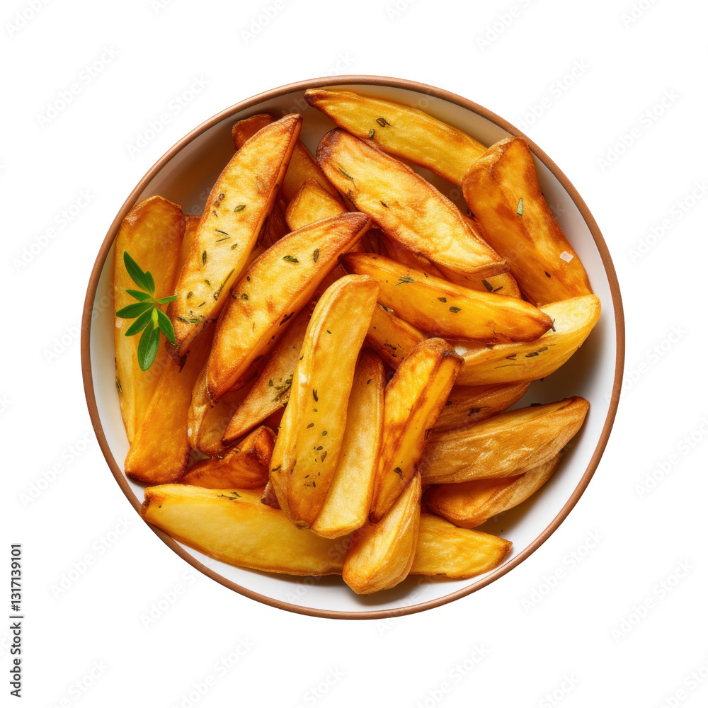 french fries on a white background french fries on a white background