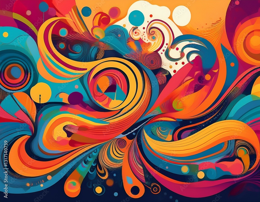 intricate shapes and bold colors interact sparking joy and energy in a dynamic artwork intricate shapes and bold colors interact sparking joy and energy in a dynamic artwork