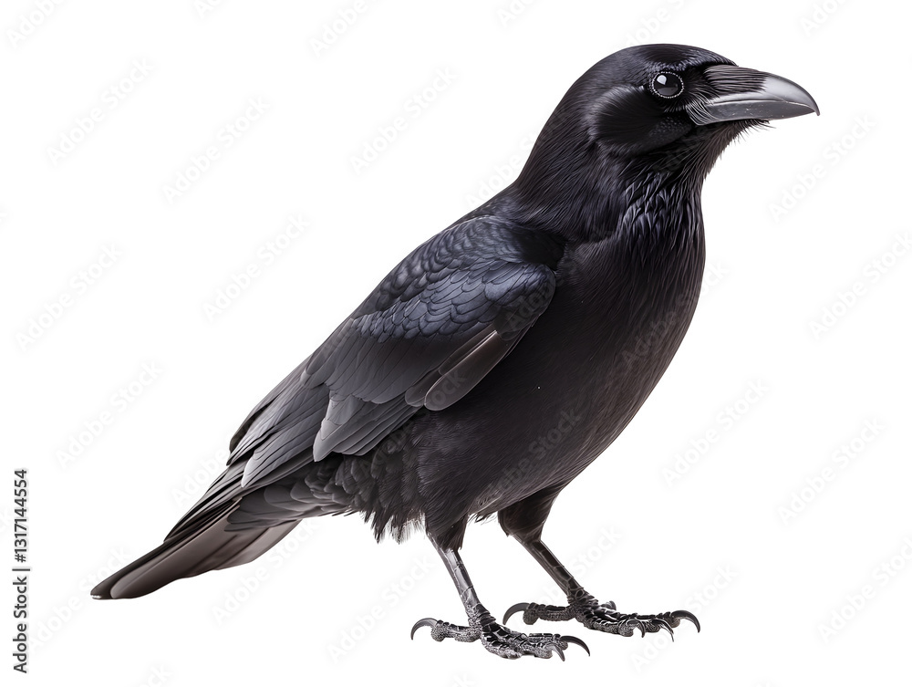Carrion Crow Corvus corone isolated on white or transparent background Carrion Crow Corvus corone isolated on white or transparent background