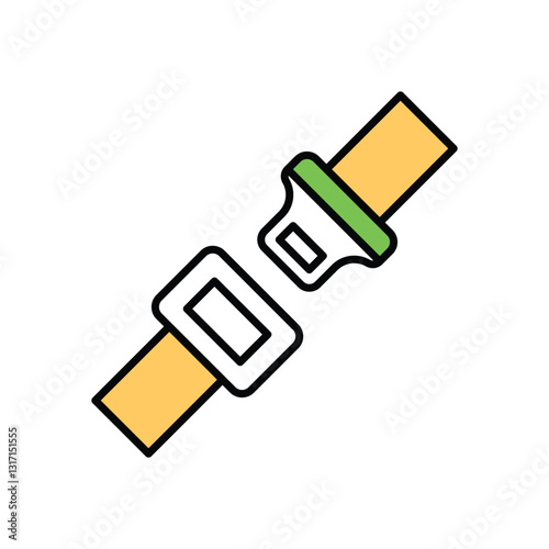 Seat Belt Vector icon