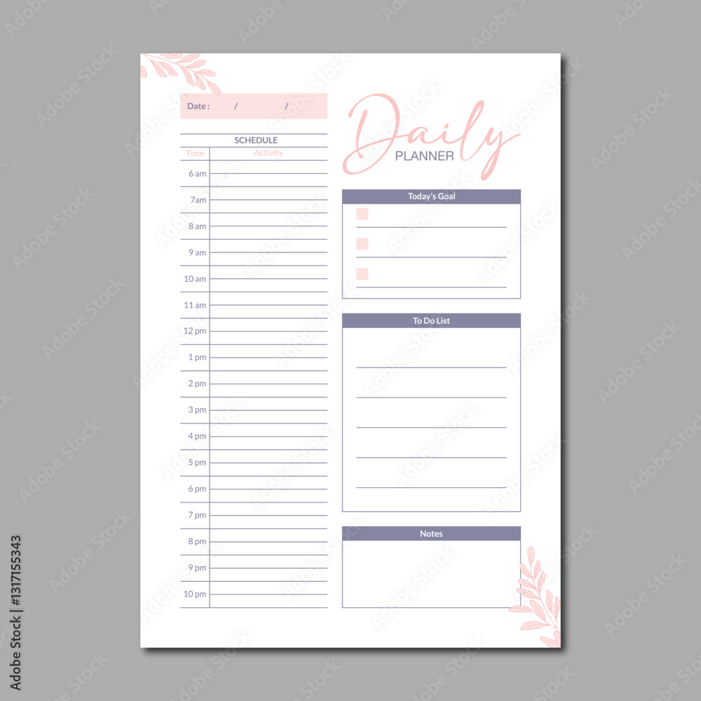 daily planner template vector daily planner template vector
