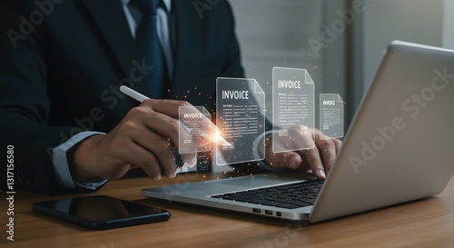 Digital Invoicing Solutions, The Future of Online Billing, Automated Financial Management, Streamlining Business Transactions, Paperless Accounting Innovation
 photo