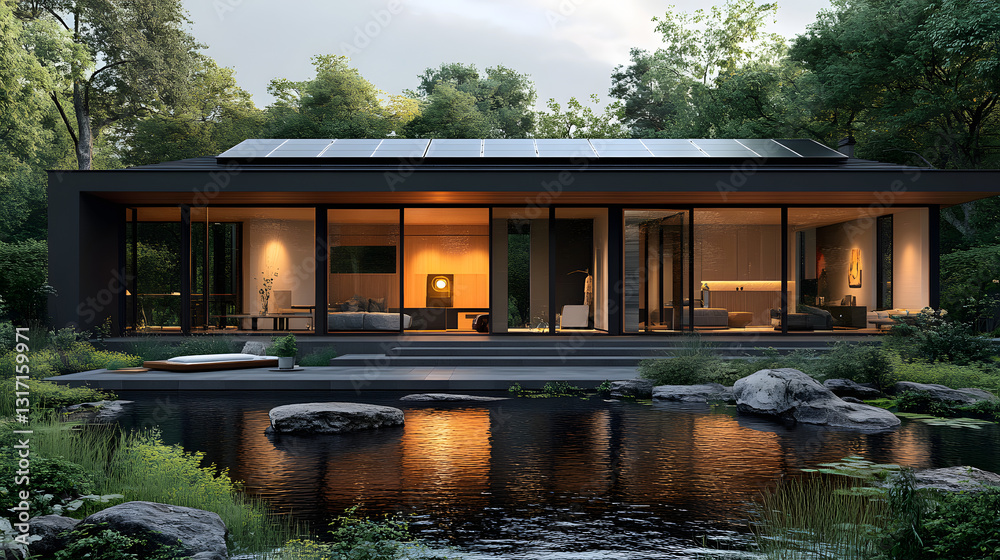 A large house with a pool and a patio