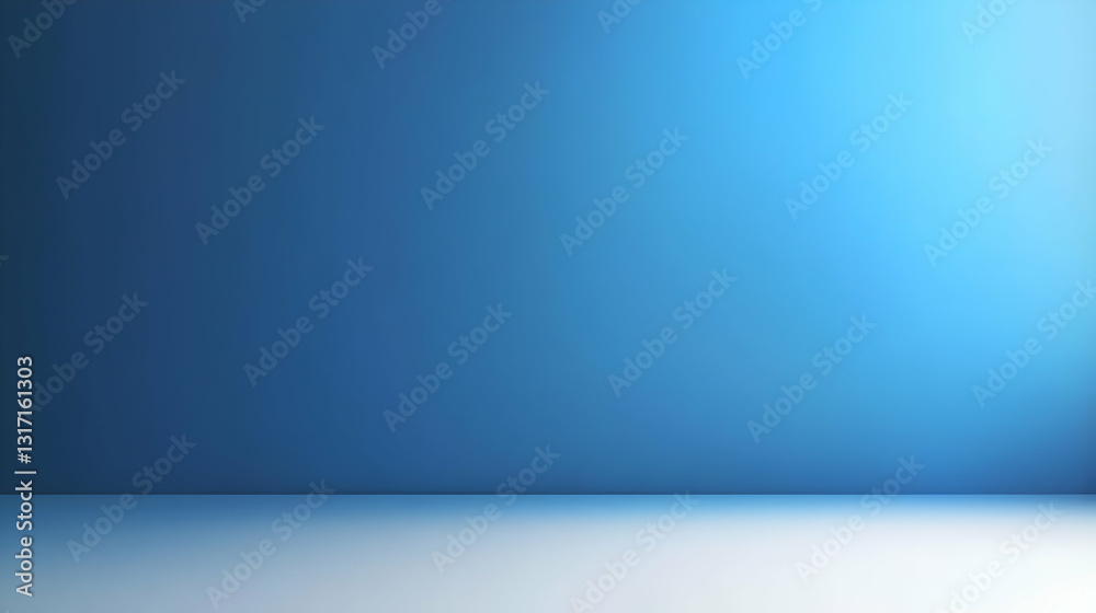 Illuminated Empty Studio Space With Soft Blue Gradient Background Wall And Floor Suitable For Product Placement Or Presentations Illuminated Empty Studio Space With Soft Blue Gradient Background Wall And Floor Suitable For Product Placement Or Presentations