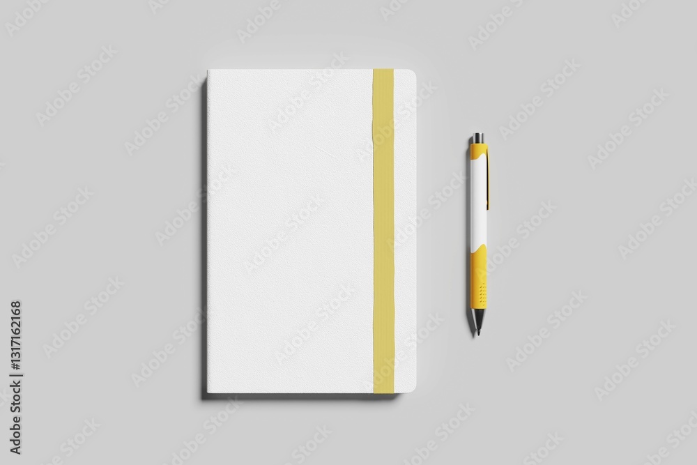 Realistic blank cover notebook mockup Realistic blank cover notebook mockup