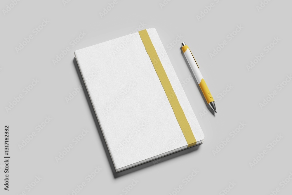 Realistic blank cover notebook mockup Realistic blank cover notebook mockup