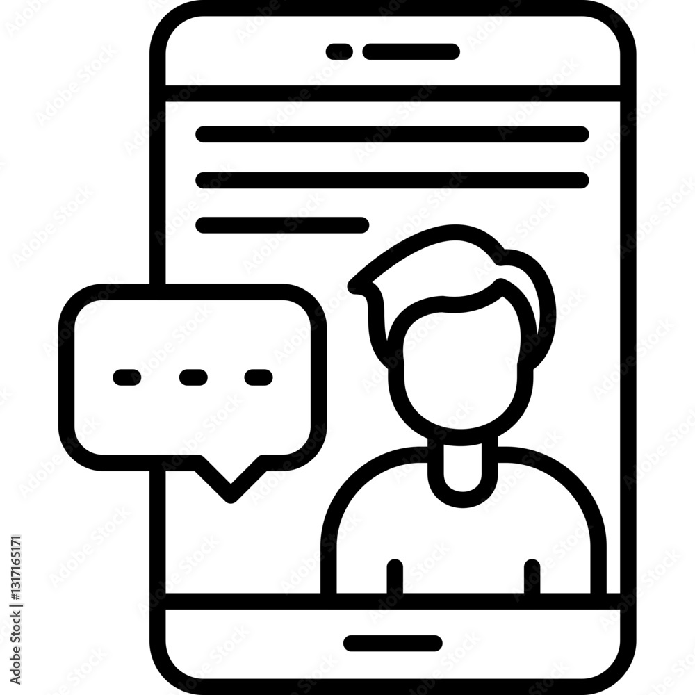 Mobile Chat Icon Mobile Chat Icon