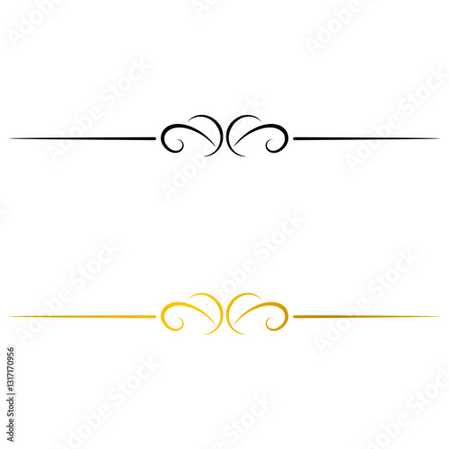 Aesthetic black and gold dividers