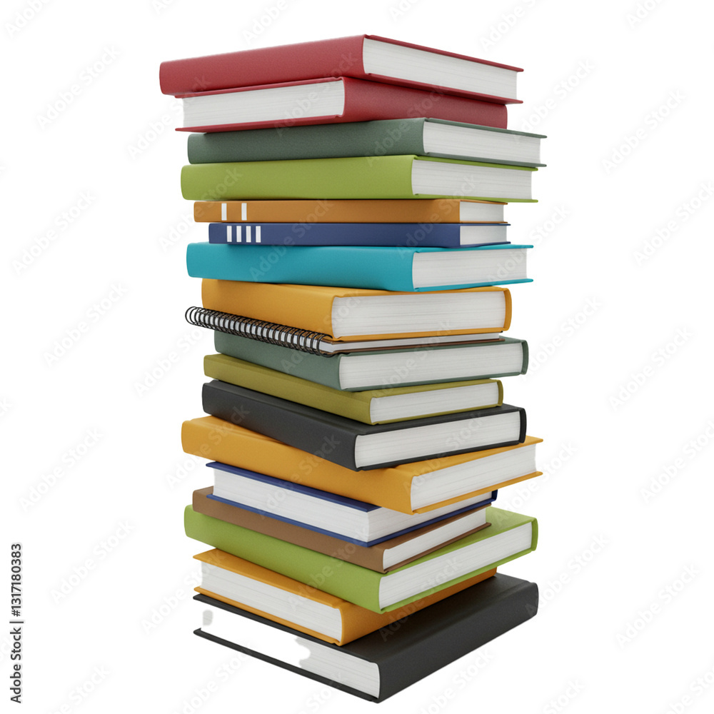 Stacked books representing knowledge and the joy of reading. Stacked books representing knowledge and the joy of reading.