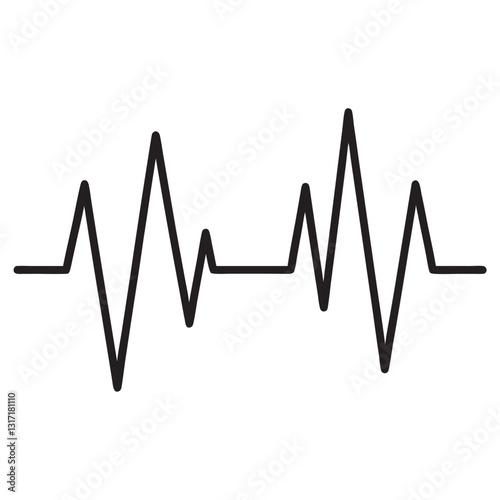 Heartbeat icon, lifeline pulse,
hospital care, medical pulse,
cardio emergency, health vector,
heart rate essential life.
