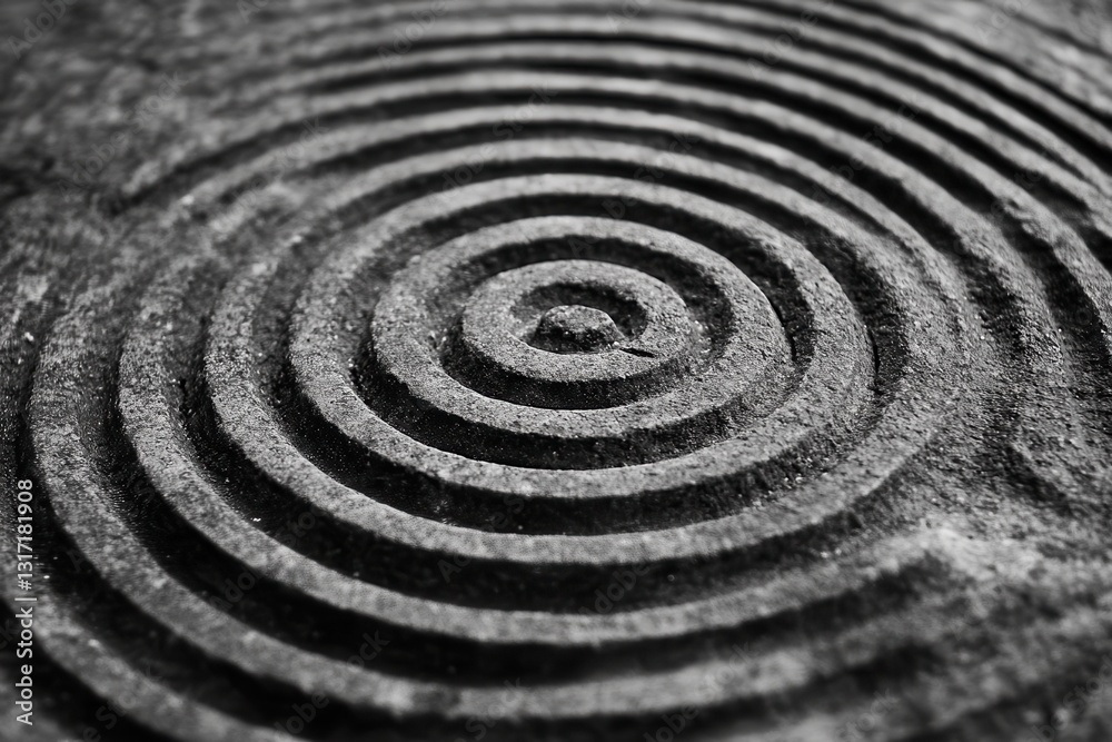Naklejka premium Stone Concentric Circles Texture Detail Closeup