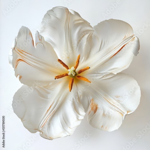 Flower isolated on white.