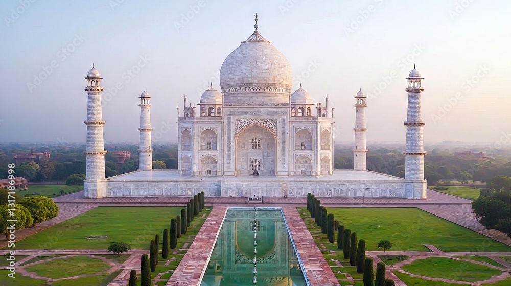 Fototapeta premium 250308_2009_Majestic_Taj_Mahal_at_Sunrise.jpeg