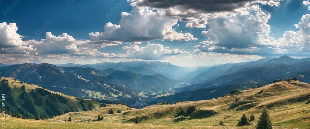 Summer mountain landscape