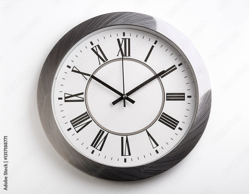 modern wall clock isolated on white background modern wall clock isolated on white background