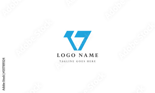 corporate vector logo letter V design