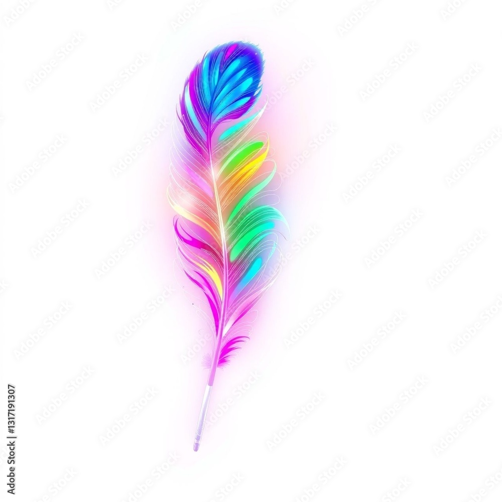 Colorful Feather Colorful Feather