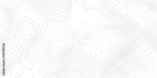 Abstract Contour Mapping Featuring Fluid Wave Curves, Elevation Lines, and Seamless Topographic Patterns for a Modern Cartography Style
