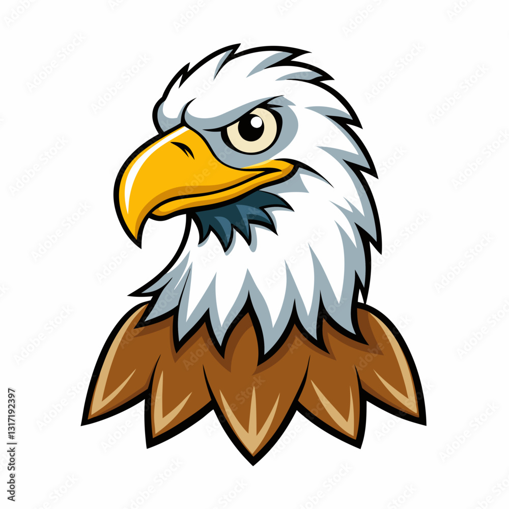 bald eagle on a white background bald eagle on a white background