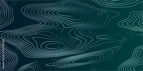 Abstract Background Featuring Layered Topographic Contour Lines, Wave Curves, and Grid Map Elements for a Dynamic Mapping Aesthetic