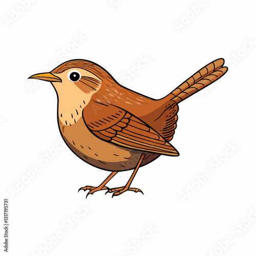 wren bird cartoon