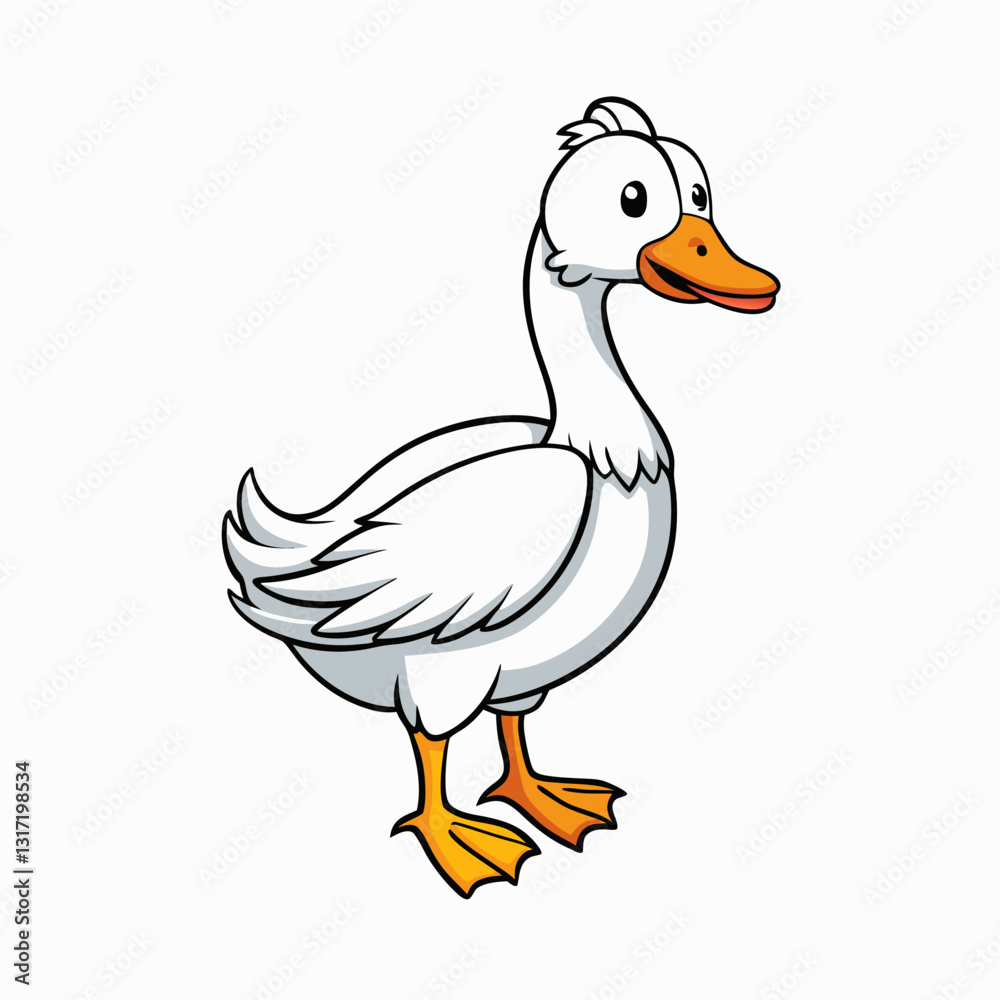 goose isolated on white goose isolated on white