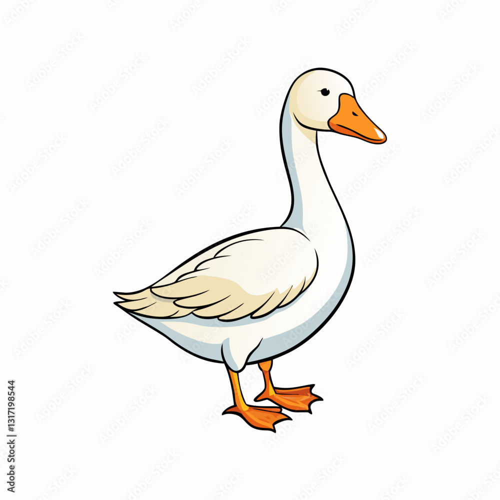 goose isolated on white goose isolated on white