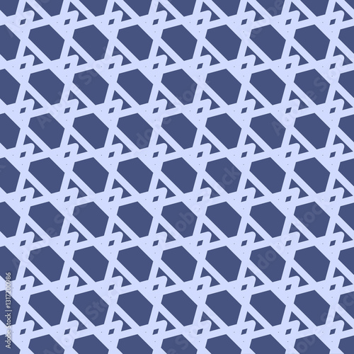Seamless abstract Geometric Blue Pattern Design