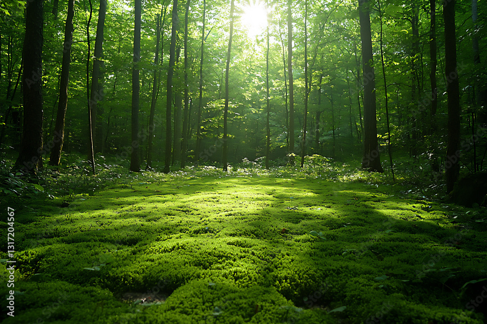 Naklejka premium tranquil moss carpet