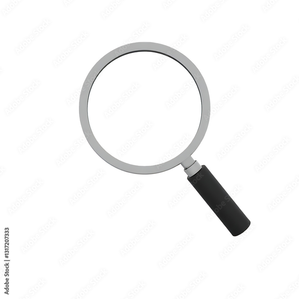 A Sleek Magnifying Glass, Ready To Unveil Hidden Details And Mysteries, With A Simple, Minimalist Design Against A Pure Isolated on Transparent Background A Sleek Magnifying Glass, Ready To Unveil Hidden Details And Mysteries, With A Simple, Minimalist Design Against A Pure Isolated on Transparent Background