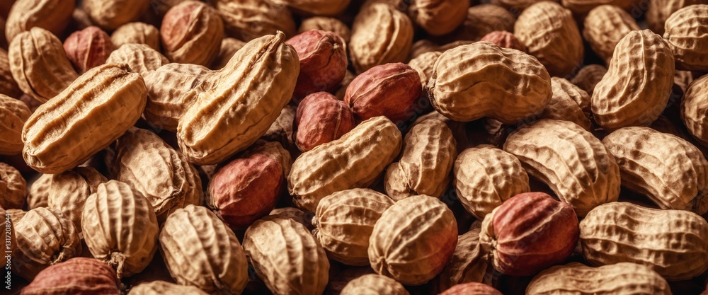 Peanuts as food background.