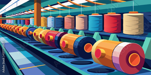 Textile mill vector,
Weaving machine illustration,
Cotton mill vector art,
Cotton weaving process vector,
Textile factory vector,
Industrial weaving vector,
Weaving loom vector,
Cotton fabric producti