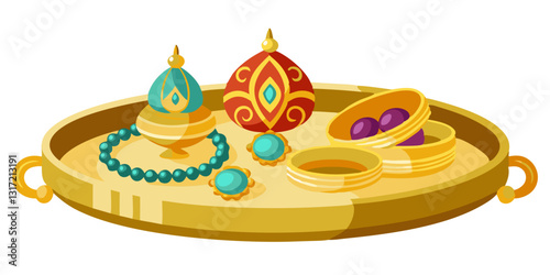rakhi bracelet plate, decorative plate rakhi, raksha bandhan vector, festive rakhi thali, traditional rakhi design, rakhi celebration vector, Indian festival rakhi, rakhi thali illustration, decorativ