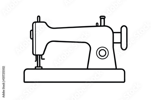 sewing machine isolated on white