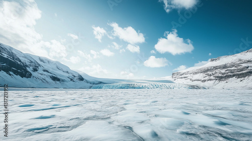 Green Algae Blooms on Greenland Glacier