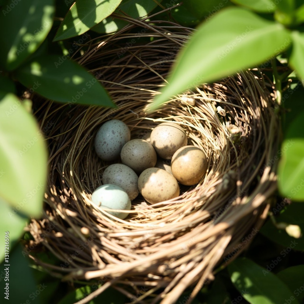 Nest with Eggs
